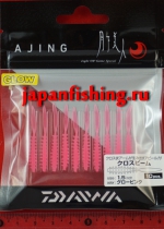 Daiwa Gekkabijing Ajing 1.5inch Glow pink 10шт.