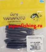 Gary Yamamoto Leg Worm 2.5" (03737) Smoke Pearl Blue 10шт.