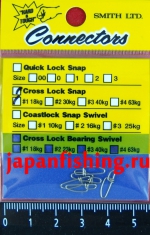 Smith Connectors Cross Lock Snap #1 18кг 5шт застёжки